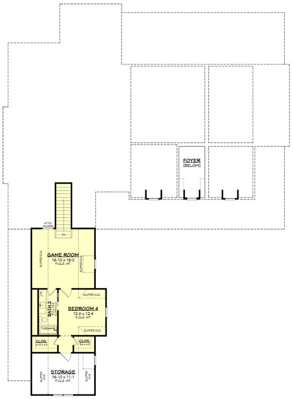 Farmhouse Floor Plan - Upper Floor Plan #430-319