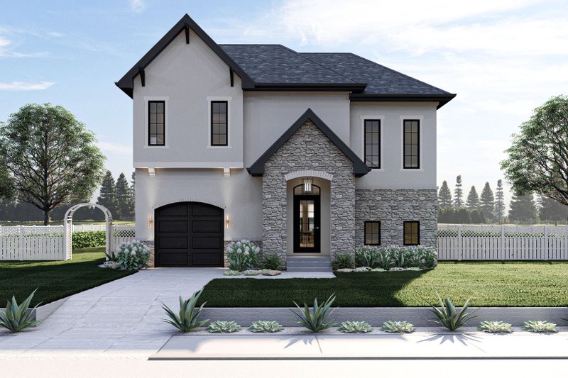Home Plan - European Exterior - Front Elevation Plan #455-177