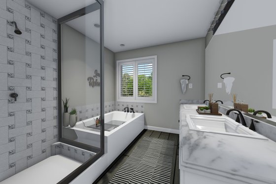 Interior - Master Bathroom for Traditional House Plan #1060-37 - 3 bed, 2.5 bath