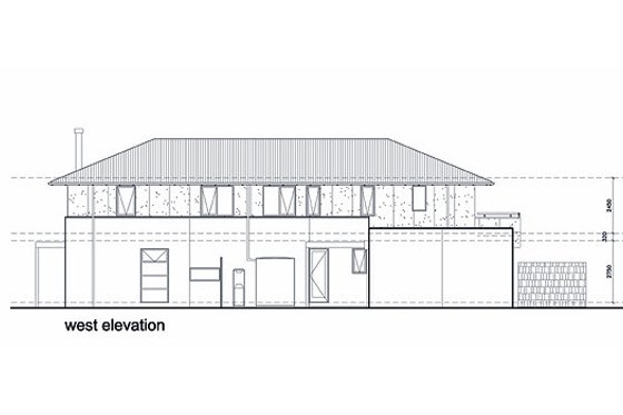 Exterior - Other Elevation 2 for Modern House Plan #496-5 - 4 bed, 2.5 bath