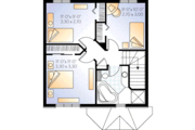 European Style House Plan - 3 Beds 2.5 Baths 1170 Sq/Ft Plan #23-343 