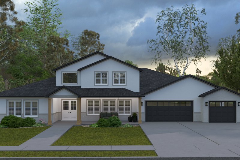 Architectural House Design - Farmhouse Exterior - Front Elevation Plan #1060-347