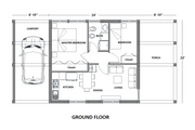 Modern Style House Plan - 2 Beds 1 Baths 543 Sq/Ft Plan #542-8 