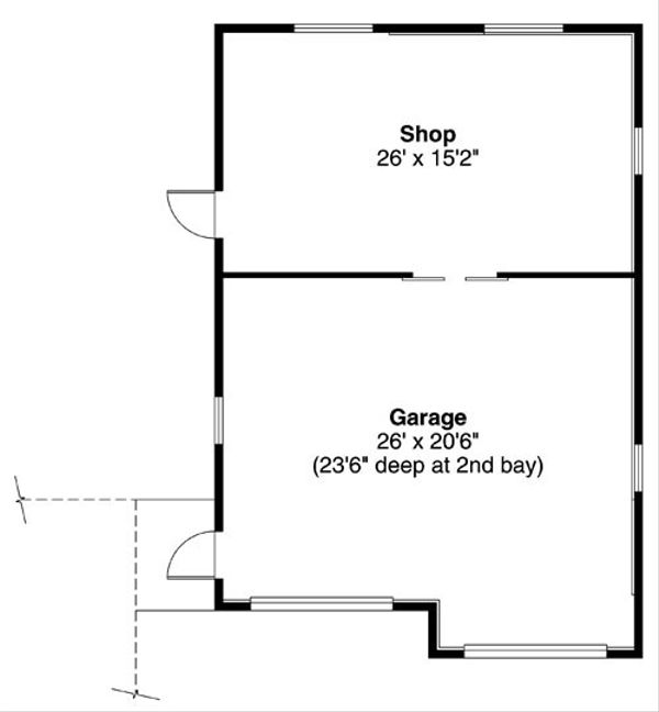 Architectural House Design - Traditional Floor Plan - Main Floor Plan #124-794