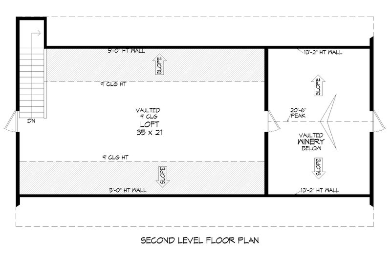 Architectural House Design - Floor Plan - Upper Floor for Country House Plan #932-1284, 0 bath