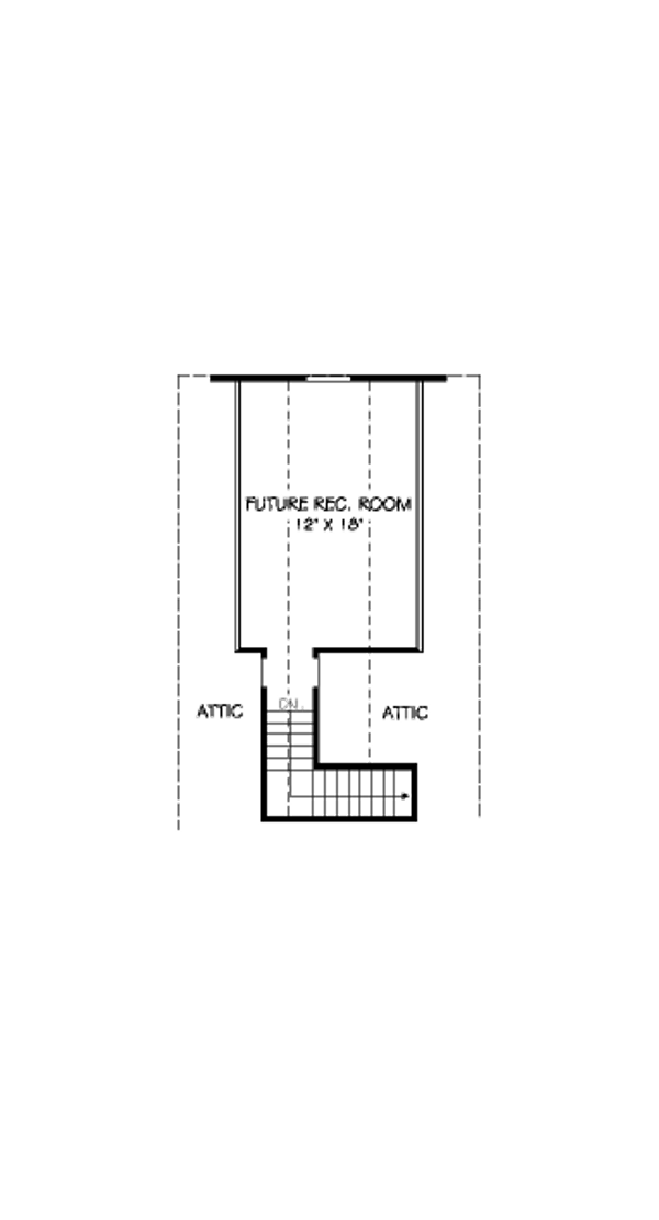 Floor Plan - Other Floor for European House Plan #424-59 - 3 bed, 2 bath