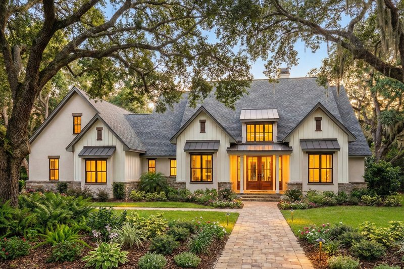 House Design - Exterior - Front Elevation 7 for Farmhouse House Plan #120-297 - 4 bed, 3.5 bath