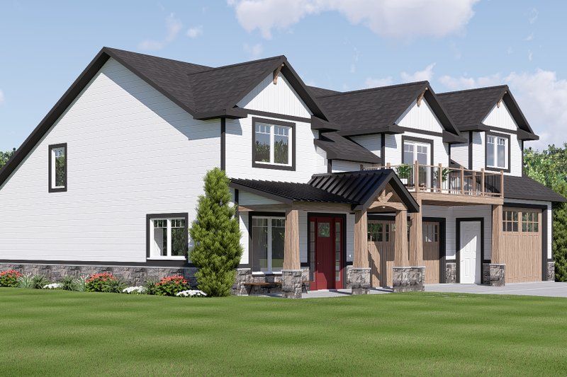 Architectural House Design - Exterior - Other Elevation 2 for Craftsman House Plan #1064-474 - 4 bed, 2.5 bath