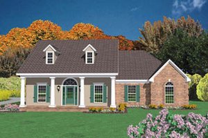 Country Exterior - Front Elevation Plan #36-172