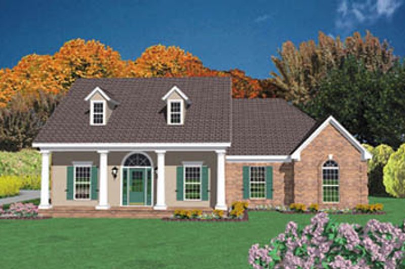 House Plan Design - Country Exterior - Front Elevation Plan #36-172