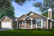 Traditional Style House Plan - 3 Beds 2 Baths 1304 Sq/Ft Plan #97-109 