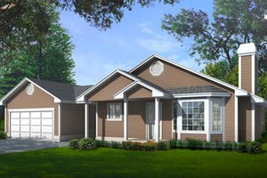 Traditional Exterior - Front Elevation Plan #97-109