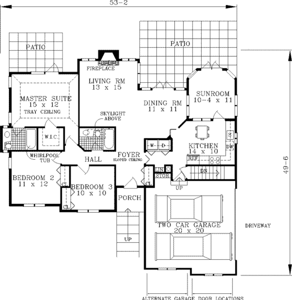 Rectangle Ranch Style Home Plans