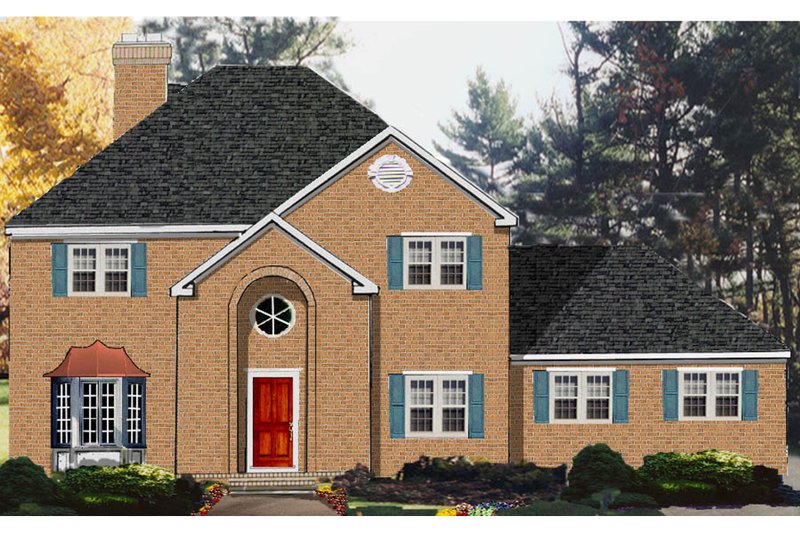 House Plan Design - Traditional Exterior - Front Elevation Plan #3-304