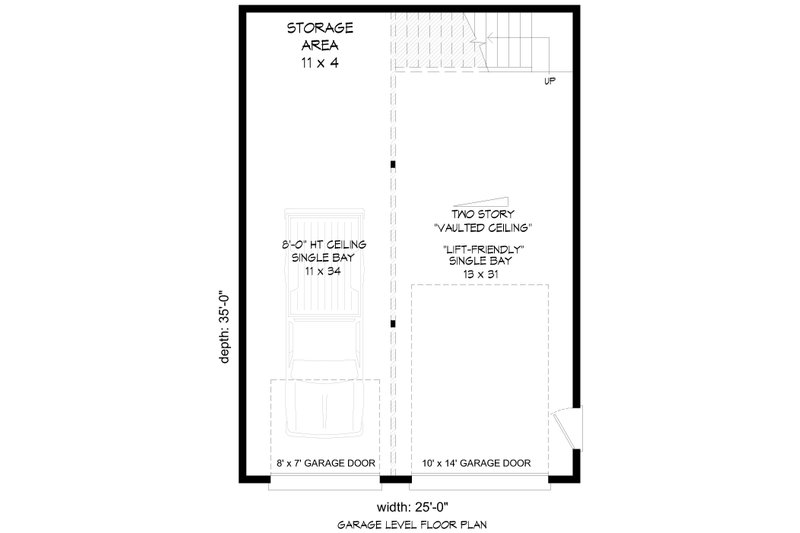 House Blueprint - Floor Plan - Main Floor for Contemporary House Plan #932-1251, 0 bath