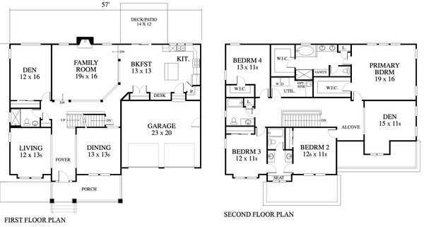 Architectural House Design - Traditional Floor Plan - Main Floor Plan #1053-100