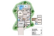 Mediterranean Style House Plan - 4 Beds 3 Baths 2172 Sq/Ft Plan #27-574 