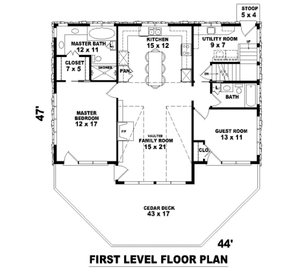 Country Floor Plan - Main Floor Plan #81-13799