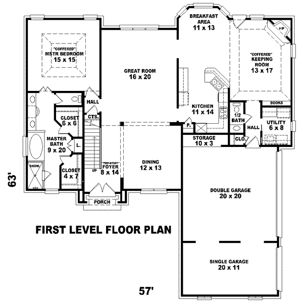 European Floor Plan - Main Floor Plan #81-1496