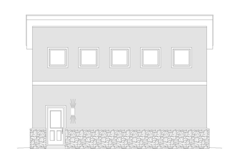 House Plan Design - Exterior - Other Elevation for Contemporary House Plan #932-70, 0 bath