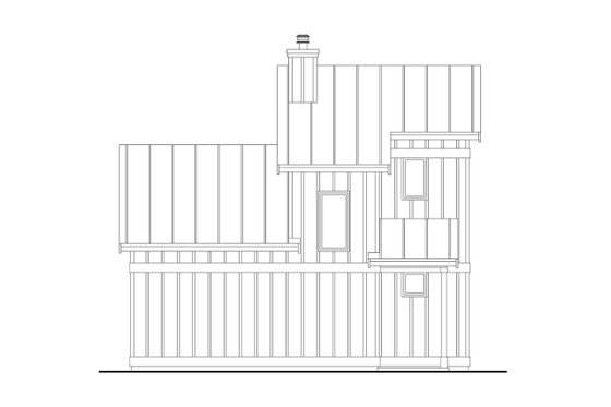 Exterior - Other Elevation 1 for Contemporary House Plan #124-1371 - 2 bed, 2 bath