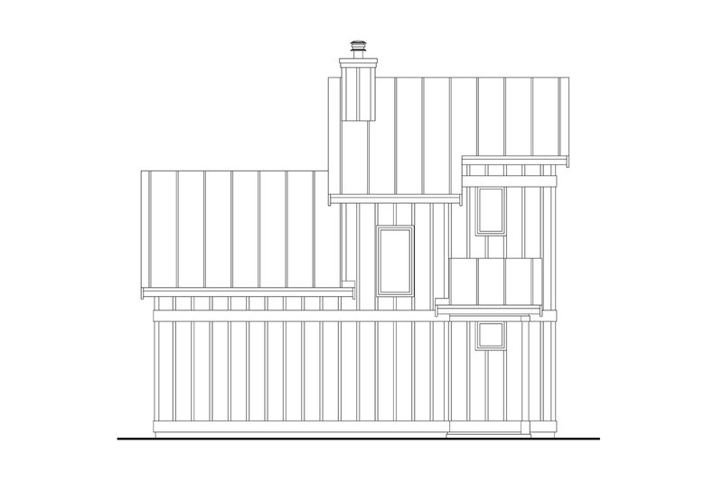 House Design - Exterior - Other Elevation 1 for Contemporary House Plan #124-1371 - 2 bed, 2 bath