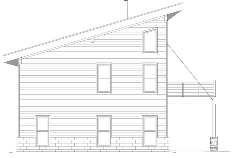 Home Plan - Exterior - Other Elevation for Contemporary House Plan #932-468 - 3 bed, 2 bath