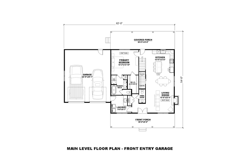 Architectural House Design - Floor Plan - Main Floor 1 for Farmhouse House Plan #1117-37 - 4 bed, 3.5 bath