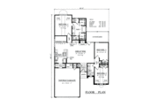 Traditional Style House Plan - 3 Beds 2 Baths 1369 Sq/Ft Plan #42-355 