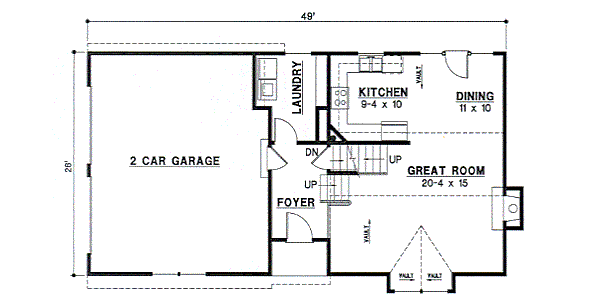 Traditional Floor Plan - Main Floor Plan #67-644