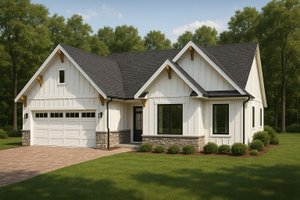 Architectural House Design - Craftsman Exterior - Front Elevation Plan #112-299