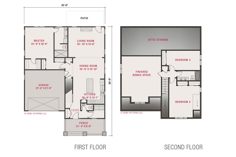 Home Plan - Floor Plan - Other Floor for Craftsman House Plan #461-81 - 3 bed, 2.5 bath