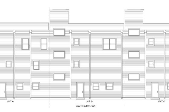 Exterior - Rear Elevation for Modern House Plan #932-642 - 10 bed, 9 bath