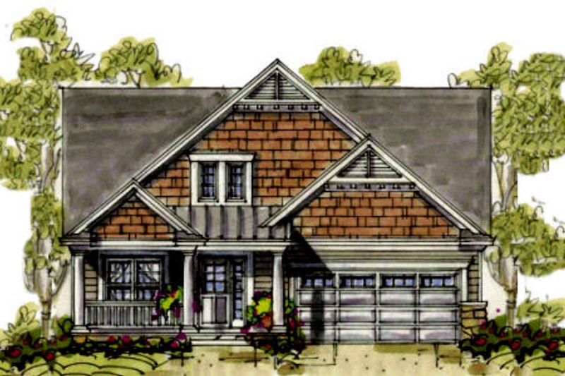 Home Plan - Farmhouse Exterior - Front Elevation Plan #20-1233