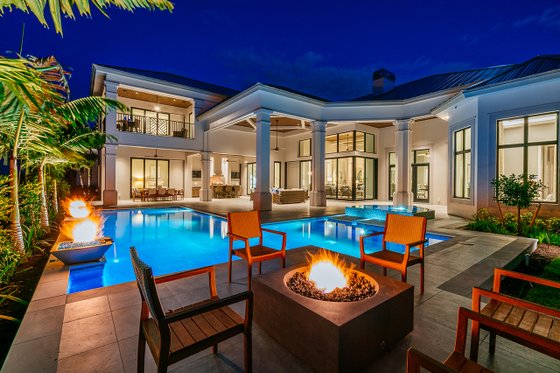 Exterior - Rear Elevation 1 for Contemporary House Plan #930-475 - 5 bed, 5.5 bath