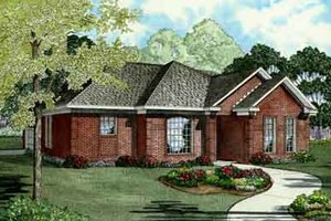 Traditional Exterior - Front Elevation Plan #17-2125