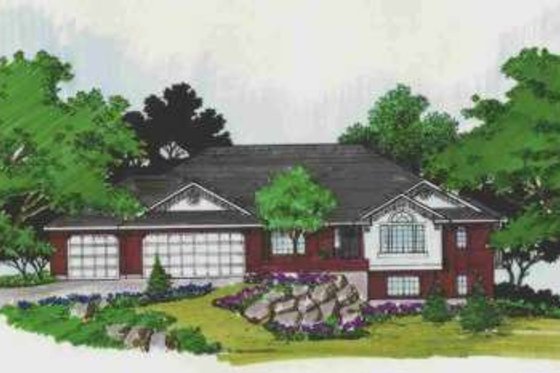 Exterior - Front Elevation for Traditional House Plan #308-214 - 5 bed, 3.5 bath