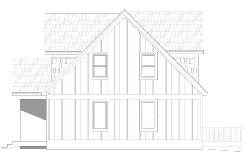 House Plan Design - Exterior - Other Elevation for Country House Plan #932-695 - 3 bed, 2 bath