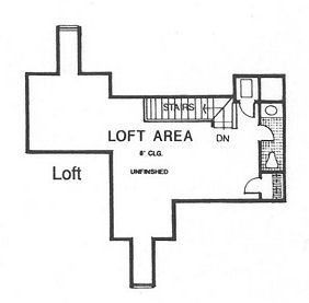 Floor Plan - Other Floor for Traditional House Plan #310-613 - 3 bed, 2 bath