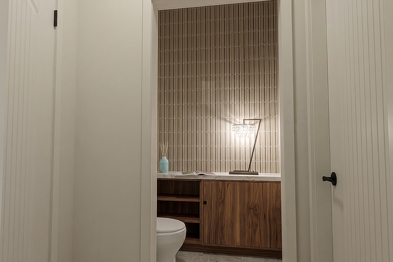 House Blueprint - Interior - Master Bathroom 2 for European House Plan #1099-20 - 3 bed, 2.5 bath