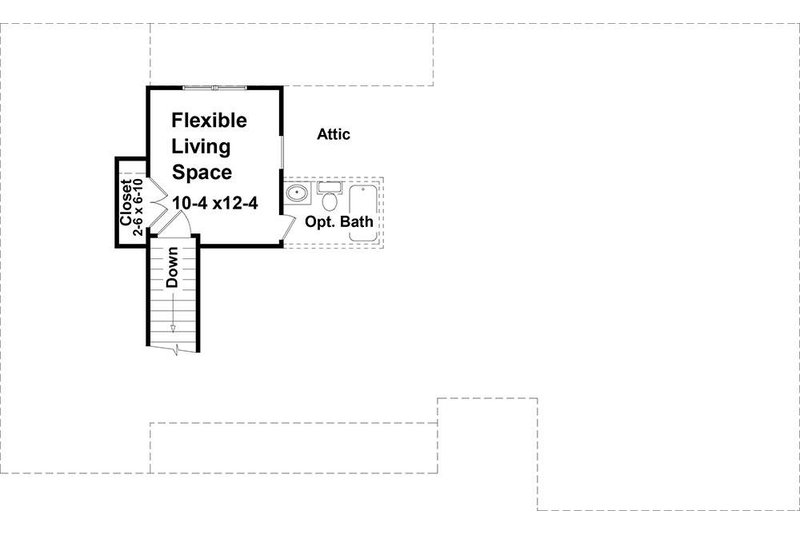 Dream House Plan - Floor Plan - Upper Floor for Ranch House Plan #21-469 - 3 bed, 2 bath