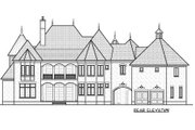 European Style House Plan - 6 Beds 6.5 Baths 6140 Sq/Ft Plan #413-865 