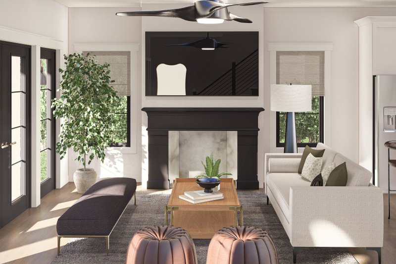 Architectural House Design - Interior - Family Room for Traditional House Plan #455-435 - 3 bed, 2.5 bath