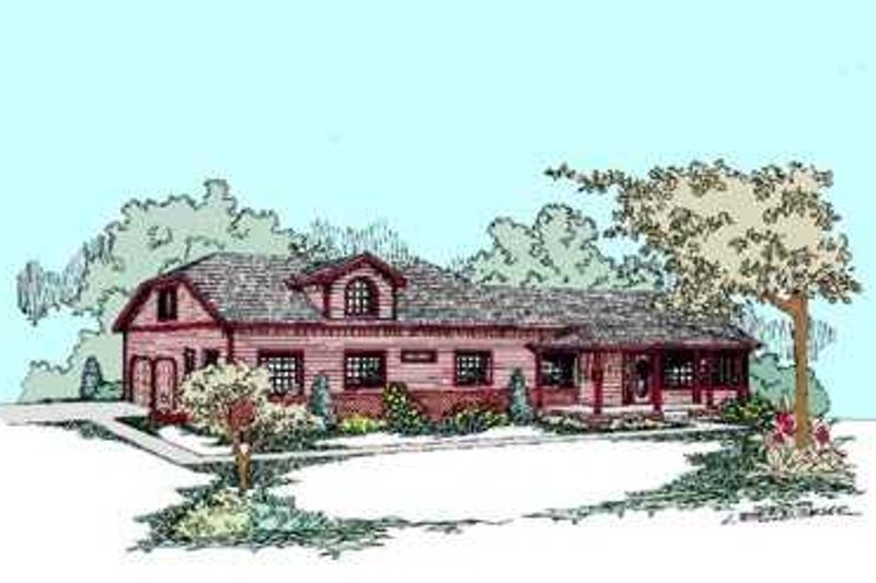 Architectural House Design - Traditional Exterior - Front Elevation Plan #60-479