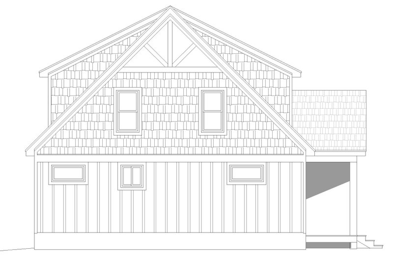 Home Plan - Exterior - Other Elevation for Country House Plan #932-54 - 2 bed, 2 bath