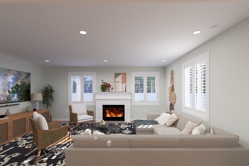 House Plan Design - Interior - Family Room 2 for Farmhouse House Plan #1060-250 - 3 bed, 2.5 bath