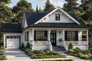 Dream House Plan - Craftsman Exterior - Front Elevation Plan #515-33