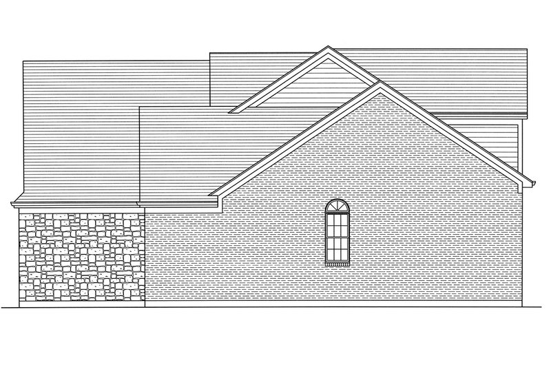 Dream House Plan - Right Side Elevation