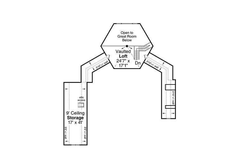 Dream House Plan - Floor Plan - Upper Floor for Farmhouse House Plan #124-1271 - 2 bed, 2.5 bath
