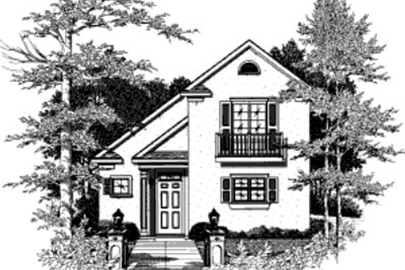 Architectural House Design - Cottage Exterior - Front Elevation Plan #37-133